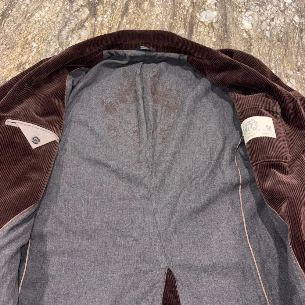 Vintage Gap Corduroy Blazer Mens Medium Brown 2 Button Sport Coat Jacket